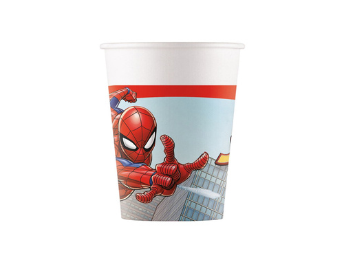 Kubeczki urodzinowe Spiderman - 200 ml - 8 szt.