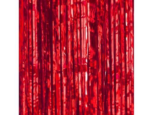 Kurtyna - zasłona na drzwi czerwona - 100 x 250 cm