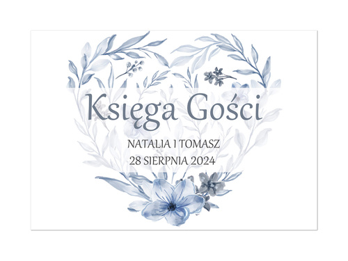 Personalizowana naklejka na księgę gości weselnych - 1 szt.