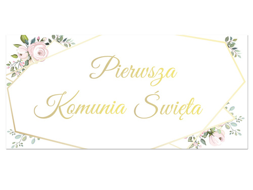 Plakat komunijny - I Komunia Święta - 70x33 cm