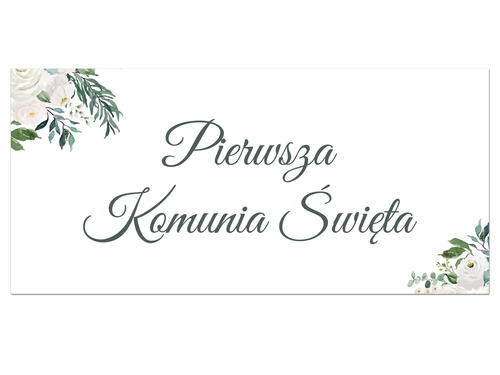 Plakat komunijny - I Komunia Święta - 70x33 cm