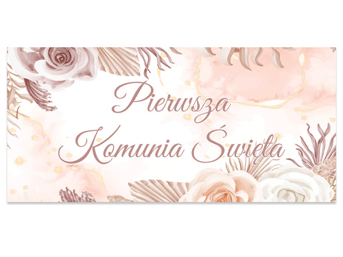 Plakat komunijny - I Komunia Święta - 70x33 cm