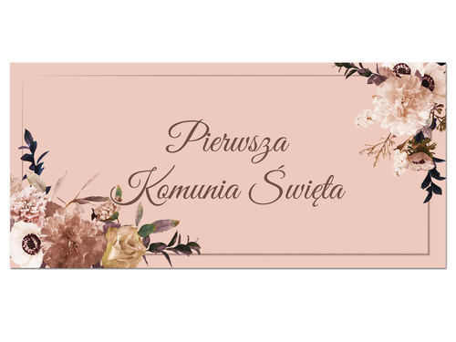 Plakat komunijny - I Komunia Święta - 70x33 cm