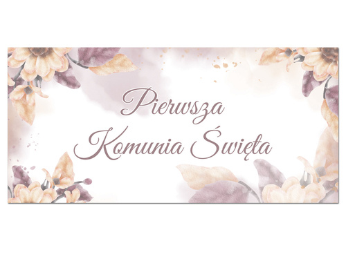 Plakat komunijny - I Komunia Święta - 70x33 cm