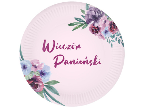 Talerzyki na wieczór panieński - 18 cm - 6 szt.