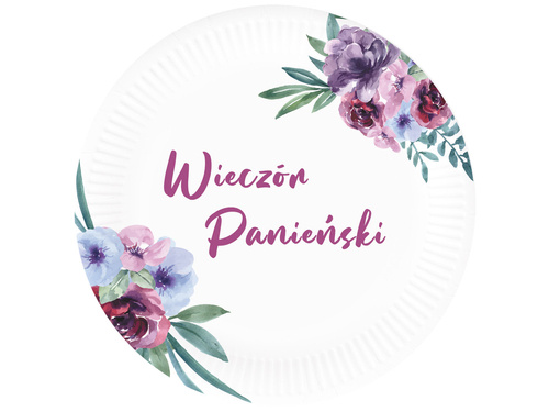 Talerzyki na wieczór panieński - 18 cm - 6 szt.