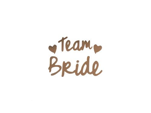 Tatuaże zmywalne Team Bride złote - 16 szt.