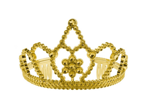 Tiara diadem złoty - 1 szt.