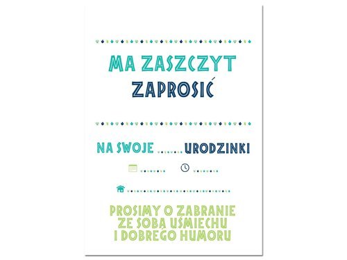 Zaproszenia urodzinowe Wesołe Dinozaury - 6 szt.