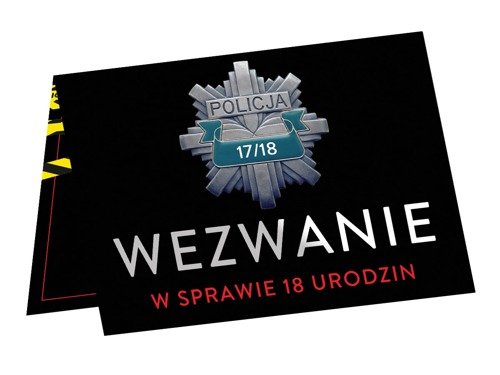 Zaproszenia z kopertą na 18-tke Wezwanie - 6 szt.