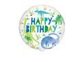 Balon foliowy Happy Birthday Dinozaury - 1 szt.