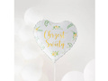 Balony foliowy serce Chrzest Święty - 45 cm - 1 szt.