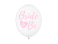 Balony przezroczyste z różowym nadrukiem Bride to be - 30 cm - 6 szt.