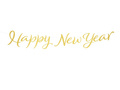 Baner Happy New Year złoty - 120 cm - 1 szt.