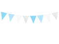 Baner flagi niebieski na roczek 1st birthday - 1,3 m