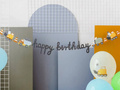 Baner papierowy Happy Birthday Budowa - 1 szt.