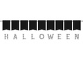 Baner srebrny Halloween - 1 szt.