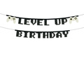 Baner urodzinowy Level up Gamer - 250 cm - 1 szt.