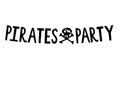 Baner urodzinowy Pirates Party - 14 x 100 cm - 1 szt.