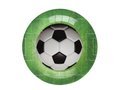 Talerzyki urodzinowe piłkarskie Soccer - 22,5 cm - 10 szt